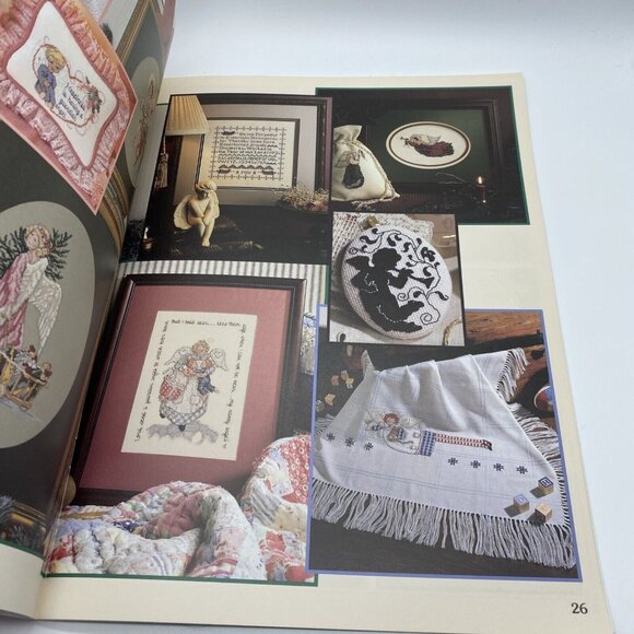 Angels Galore Cross Stitch Pattern Book 38 Designs Leisure Arts 2960 Vintage - Picture 8 of 13